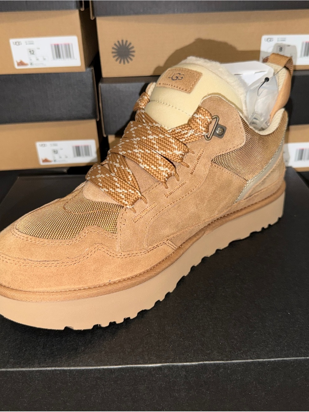 UGG Men’s Chestnut Suede & Mesh Lace-Up Sneaker